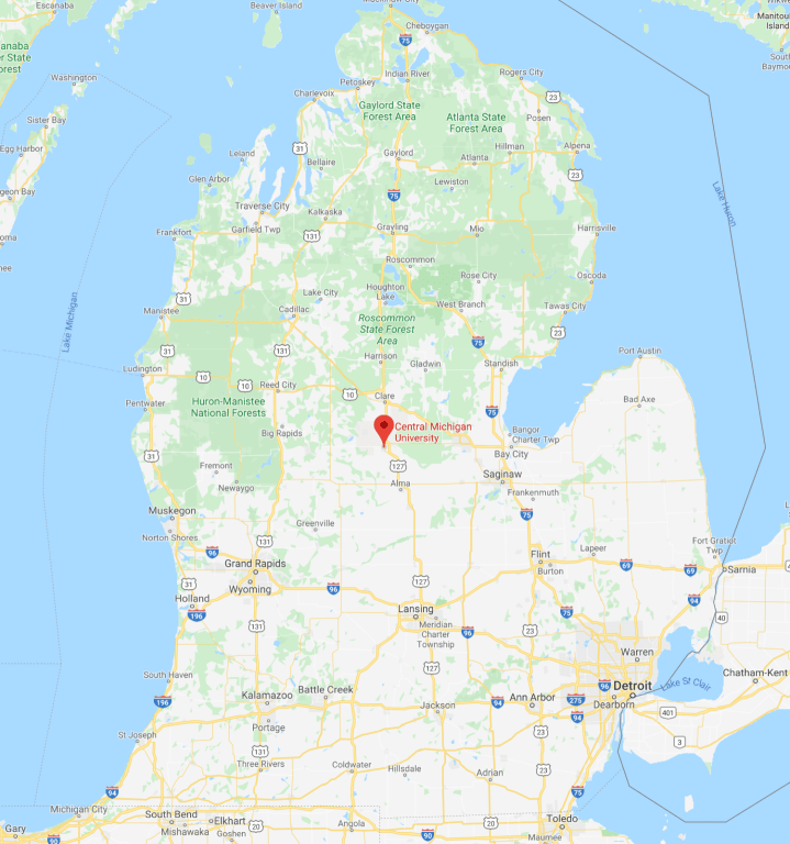 Central Michigan University Map
